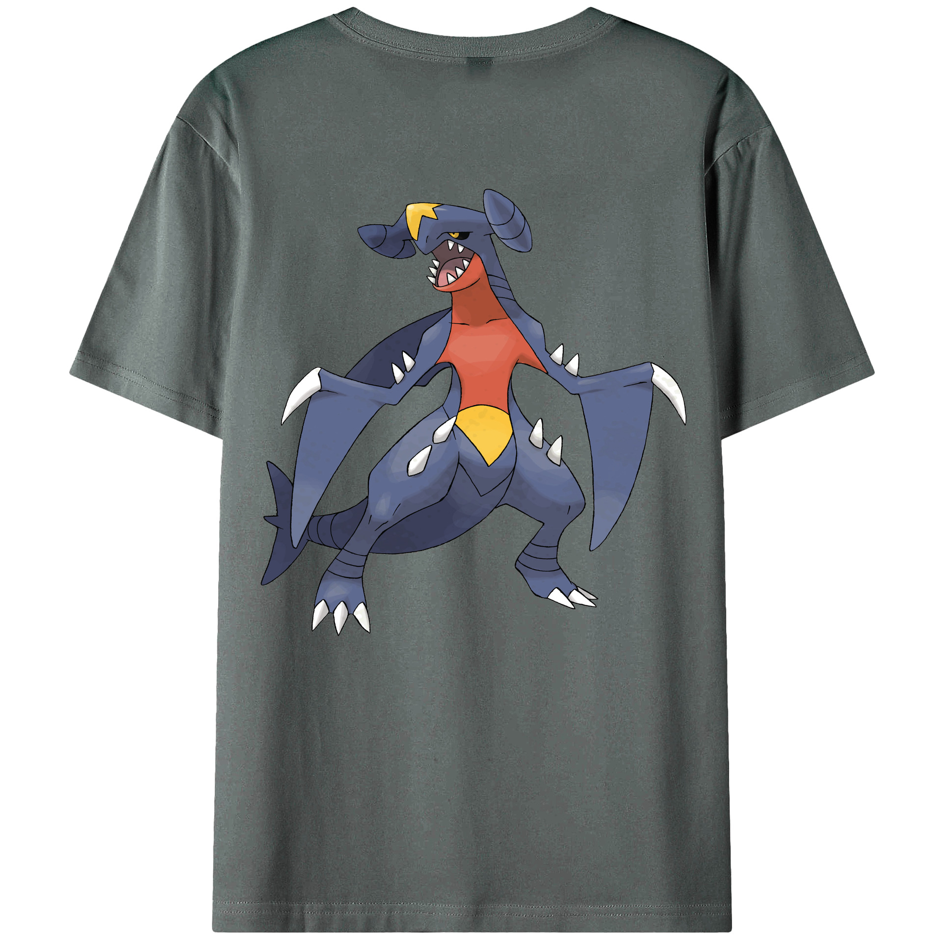 （画像用） ポケットモンスター Pokémon 綿100％ メンズ半袖Tシャツ（バックプリント） 通気性